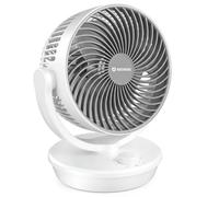 Aeroll Ventilador de mesa Silencioso Turbo 3D con 3 velocidades, 130° vertical y 100° oscilación horizontal, ventilador de mesa silencioso para salón y oficina