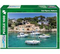 Aeromark Puzzle de 1000 piezas de Mallorca Cala Figuera para adultos y niños a partir de 12 años, en formato 68 x 48 cm, fabricado en Alemania, calidad premium como regalo de Navidad o cumpleaños
