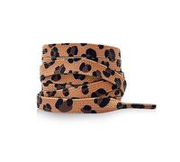 Aeromdale Animal Pattern Shoes Cordones Planos Zapatos de Lona Cordones Leopard Cordones Colores Creativos Cordones Neutros de 8 mm - C - 140cm