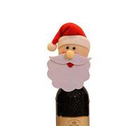 Aeromdale Christmas Wine Bottle Cover Bags Home Party Snowman Elk Santa Claus Decoration - # B - 1pc