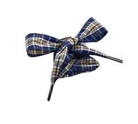 Aeromdale Cordones planos a cuadros para zapatos de lona a cuadros, cordones creativos, cordones deportivos, unisex, 2,5 cm, para niños y adultos, talla J - 130 cm