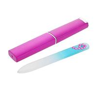 Aeromdale Crystal Diamond Glass Lima de uñas Herramienta de dispositivo de manicura con caja Durable Nail Art Buffer Files Kits de lijado de pulido profesional 9cm - # A - 1pc
