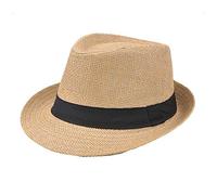 Aeromdale Sombreros de Panamá para hombre, sombrero de jazz, sombrero de sol, sombrero de verano para exteriores, plegable, sombrero de playa, 1 pieza - #, M