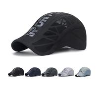 Aeromesh Sport Cap, Adjustable Head Circumference, Breathable Mesh Design, Low-Profile Fit, Quick-Drying Fabric (Carbon Black)