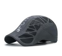 Aeromesh Sport Cap - Ultra Breathable Mesh, Lightweight Quick-Dry, Adjustable Low-Profile Fit for Men & Women (Dark Gray)