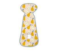 AeroMoov - Cojín para asiento de bebé Air Layer - Inserto para asiento de coche o cochecito - Grupo B - Funda de verano antisudor - Algodón orgánico - Pears