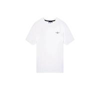 Aeronautica Militare Camiseta para hombre TS2376 con águila, Color blanco., XL