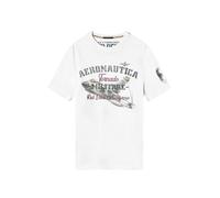 Aeronautica Militare Camiseta TS2406 para hombre, camiseta, camiseta, sudadera, 6o Stormo, Tornado, Color blanco., L