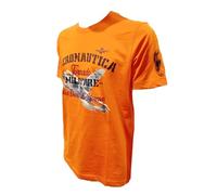 Aeronautica Militare Camiseta TS2406 para hombre, camiseta, camiseta, sudadera, 6o Stormo, Tornado, naranja, XXL