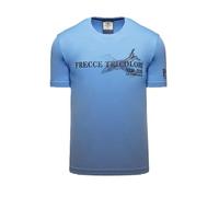 Aeronautica Militare Camiseta TS2541 estampada MB-339, camiseta, camiseta, sudadera, hombre, flechas tricolores, azul claro, L