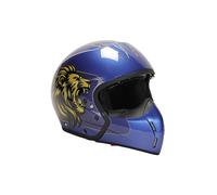 AERONAUTICA MILITARE Casco de moto de carbono Blu azul
