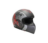 AERONAUTICA MILITARE Casco de moto de carbono Grigio Scuro gris