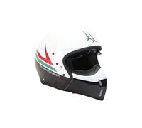 AERONAUTICA MILITARE Casco de moto de carbono White/Blue Navy blanco