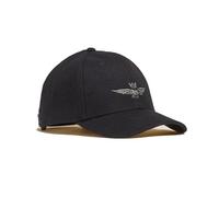 Aeronautica Militare Gorra de tela mixta de lana bordada, Negro , Talla única