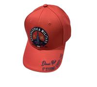 Aeronautica Militare Gorra HA1208 para hombre, con visera, béisbol, diablos rojos, rojo, Talla única