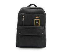 Aeronautica Militare Mochila AM-475 Pilot multibolsillos, compartimento para PC, antracita, Talla única