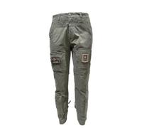 Aeronautica Militare Pantalón Anti-G Flechas Tricolori PA1664CT Hombre Cargo, Sudadera, 34400 Green, XL