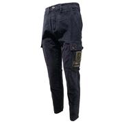 Aeronautica Militare Pantalón PA1552CT Hombre Pantalones cargo Sudadera, turquesa, S