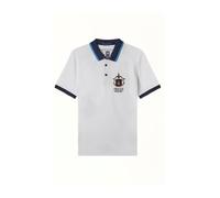 Aeronautica Militare PO1761 - Polo de manga corta para hombre, diseño de flechas tricolor, Blanco, 3XL