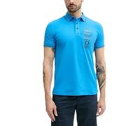Aeronautica Militare Polo Hombre PO1853 Polo bordado flechas tricolores, azul brillante, S