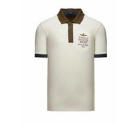 Aeronautica Militare Polo PO1908 para Hombre, Camisa, Camiseta, Manga Corta, Frecce Tricolori, M