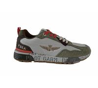 Aeronautica Militare Sneaker Green/Beige US25AR04 251SC276CT3546, 07235 Verde Salvia Gris Marrón, 45 EU