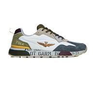 Aeronautica Militare Sneaker Green/Beige US25AR04 251SC276CT3546, 94752 Blanco Gris Verde, 43 EU