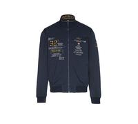 AERONAUTICA MILITARE Sudadera con cremallera azul oscuro | XL