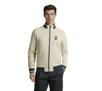 Aeronautica Militare Sudadera para hombre con flechas tricolores de algodón 261FE2089UF00674 8057630658844 - S, Color blanco., S