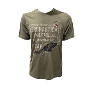 Aeronautica Militare T-Shirt TS2528 15° Stormo Camiseta, Camiseta, Sudadera, Hombre, verde militar, L