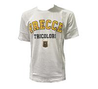 Aeronautica Militare T-Shirt TS2530 Flechas Tricolori Camiseta, Camiseta, Sudadera, Hombre Comfort Fit, Color blanco., XXL