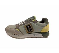 Aeronautica Militare Zapatillas blancas US25AR03 251SC292CT3331, 07258 Verde Claro Amarillo, 45 EU
