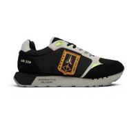 Aeronautica Militare Zapatillas de hombre SC0292 34300 Sneakers Jet Black Flechas Tricolori, Negro , 43 EU