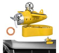 Aeronave perfumada automática - Solar Energy Car Deowiner Air, fragancia ampliada con diseño elegante para aire fresco en el vehículo, decoración de camiones para