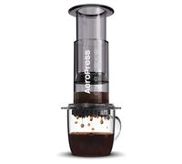 AeroPress Clear cafetera de presión negra - Cafetera 3 en 1 que combina French Press y espresso - Café con cuerpo sin amargor - Mini cafetera portátil para camping y viajes, Negro