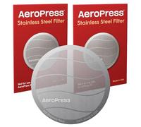AeroPress Filtro reutilizable de acero inoxidable, filtro de café de metal para cafeteras AeroPress Original y AeroPress Go, paquete de 2, 2 filtros