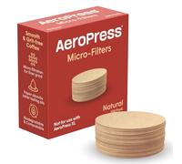 AeroPress microfiltros de papel natural, filtros de café sin blanquear para cafeteras, accesorios imprescindibles para café, redondos, estándar, 1 paquete, 200 unidades