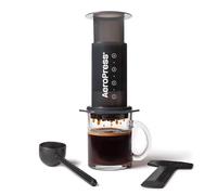AeroPress Prensa de Café - Método de Preparación 3 en 1 que Combina French Press, Espresso y Café Intenso sin Residuos ni Amargor (Gris Original, Estándar)
