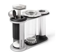AeroPress Soporte organizador de acero inoxidable - estación y organizador de accesorios con soporte para filtros, compatible con cafeteras originales y transparentes premium