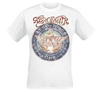 Aerosmith Aero Force One Seal Hombre Camiseta Blanco XL 100% algodón Regular