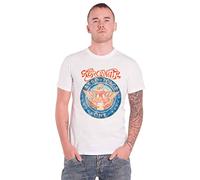 Aerosmith Camiseta Aero Force One Band Logotipo nuevo oficial para hombre, color blanco, blanco, S