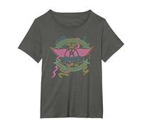 Aerosmith - En el jardín de Boston Camiseta, Mujer Tallas Grandes, Asfalto, 2XL Grande