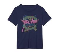 Aerosmith - En el jardín de Boston Camiseta, Mujer Tallas Grandes, Azul Marino, 3XL Grande