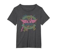Aerosmith - En el jardín de Boston Camiseta, Mujer Tallas Grandes, Jaspeado Oscuro, 3XL Grande