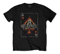 Rock Off Trade Camiseta Aerosmith Unisex Ace Negro Talla S