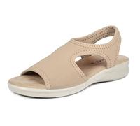 Aerosoft Sandales stretch 05 pour femme, extra légères et élastiques (beige, 42)