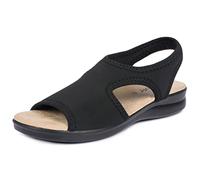 Aerosoft Sandales stretch 05 pour femme, extra légères et élastiques (negro, 38)