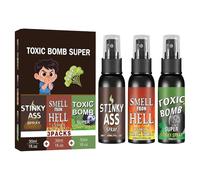 Aerosol Apestoso,3 Unidades Broma Pesada Duradera - Aroma Intenso de Broma | Para Escuela Aula Universidad Residencia Oficina Celebraciones Reuniones Familiares Casa Cocina