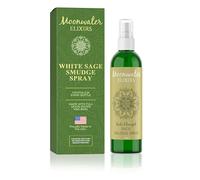 Aerosol de salvia blanca para limpieza espiritual y protección del aura, spray de salvia para limpiar energía negativa y protección, hogar y meditación, espray de aromaterapia energizado de cuarzo