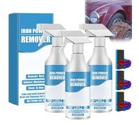 Aerosol removedor de óxido y partículas de hierro para automóvil, multiusos, limpiador de óxido de acción rápida, aerosoles de eliminación de óxido, para metal, herramientas, automóviles (3 unidades)